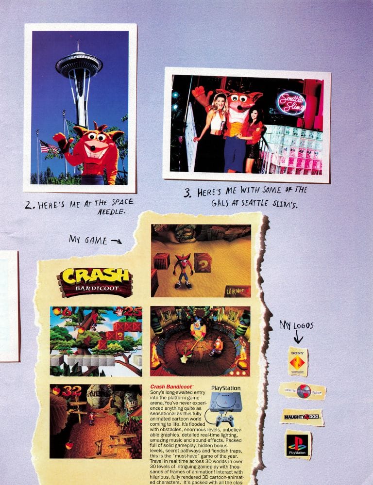 Crash Bandicoot Magazine Ad 1996