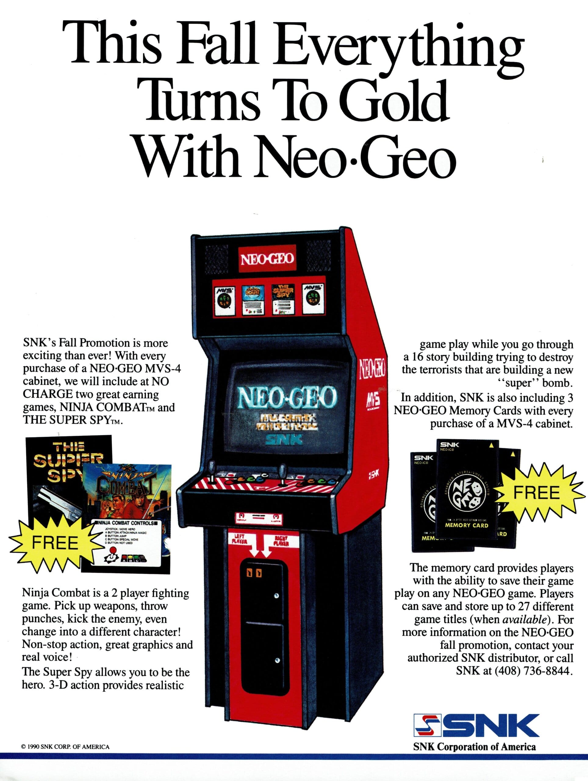 Neo Geo arcade cabinet ad scaled