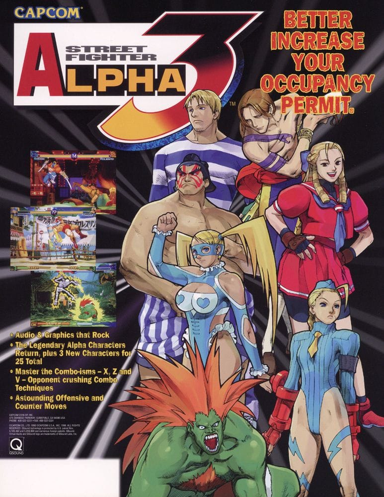Street FighterAlpha3JapArcadeFlyer