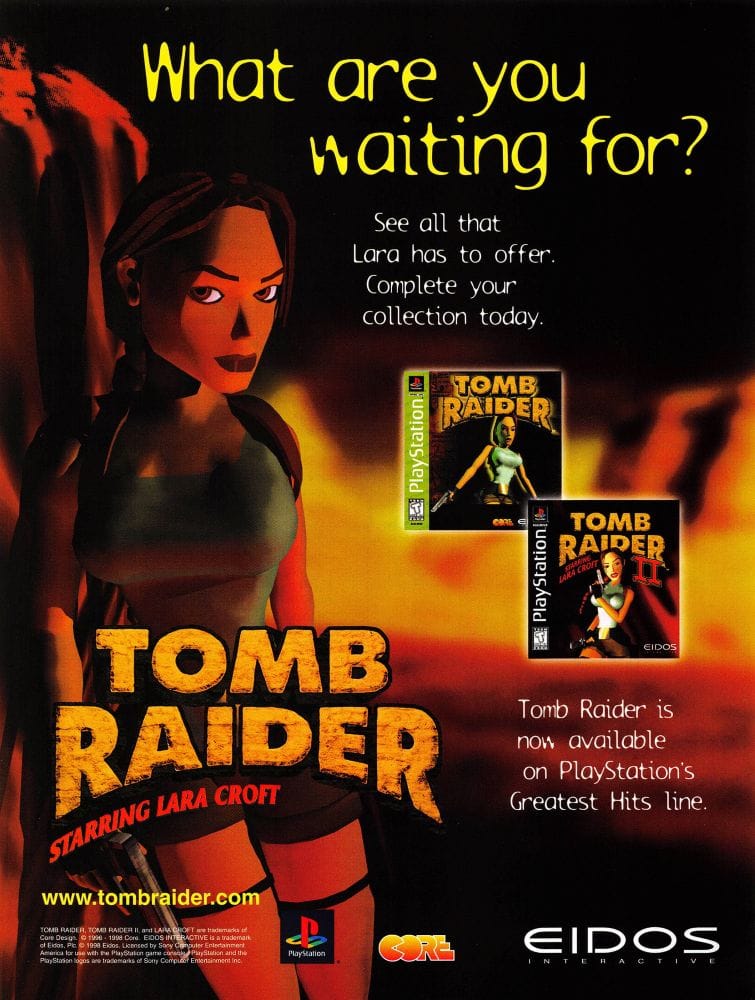 Tomb Raider 1 2 Magazine Ad 1998