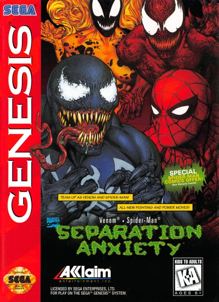 The 20 Best Sega Genesis Beat ‘Em Up Games 7 VenomSpiderManSeparationAnxiety e1749142615105