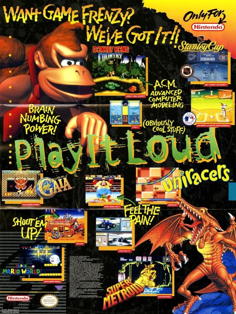 SNES: The Story of Nintendo’s Most Iconic Console 9 playitloud snes poster