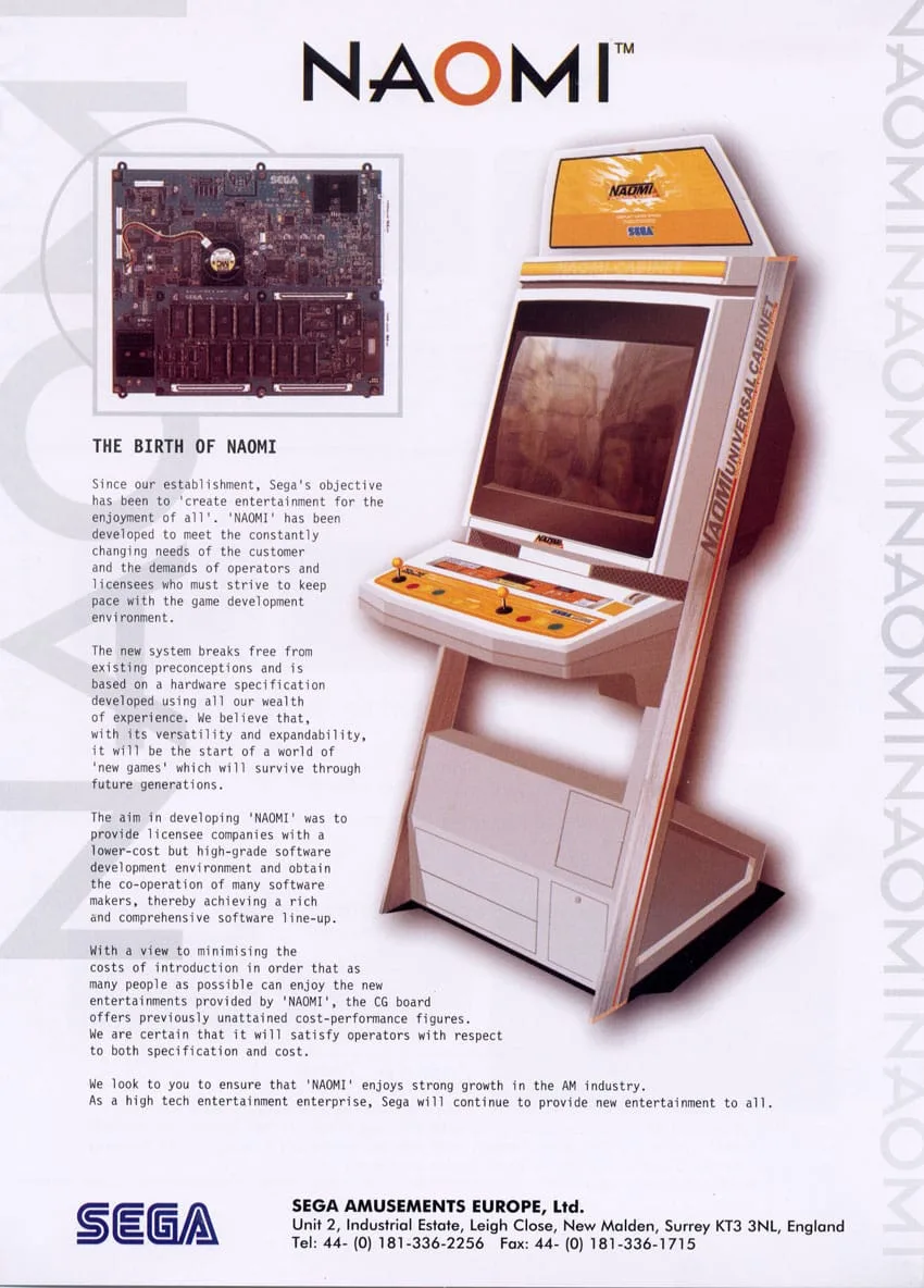 sega naomi system cabinet 04526 01