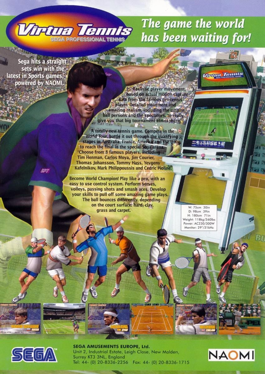 Arcade Icons: Sega NAOMI 22 virtuatennis
