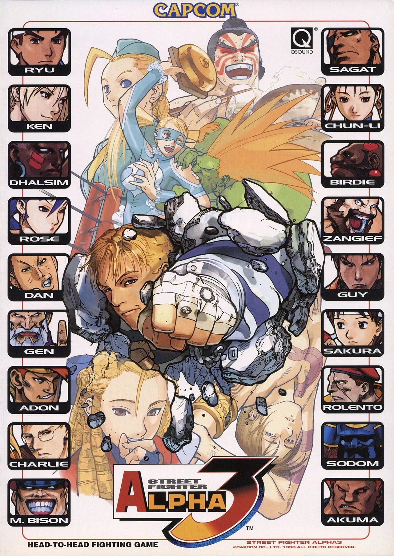 Street Fighter Alpha 3 Arcade Promo Art
