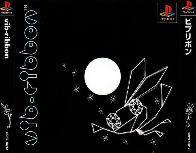 The 10 Best PS1 Rhythm & Music Games 6 Vib-Ribbon (NanaOn-Sha, 1999)