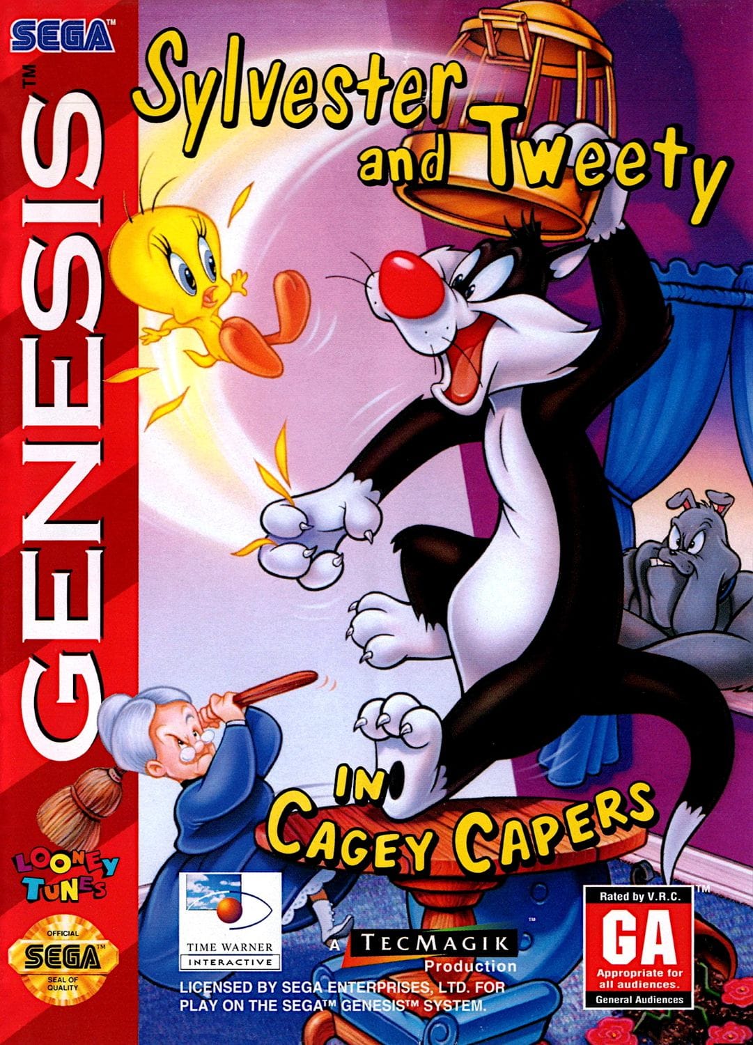 The 30 Best Sega Genesis Platformers 25 Sylvester and Tweety in Cagey Capers