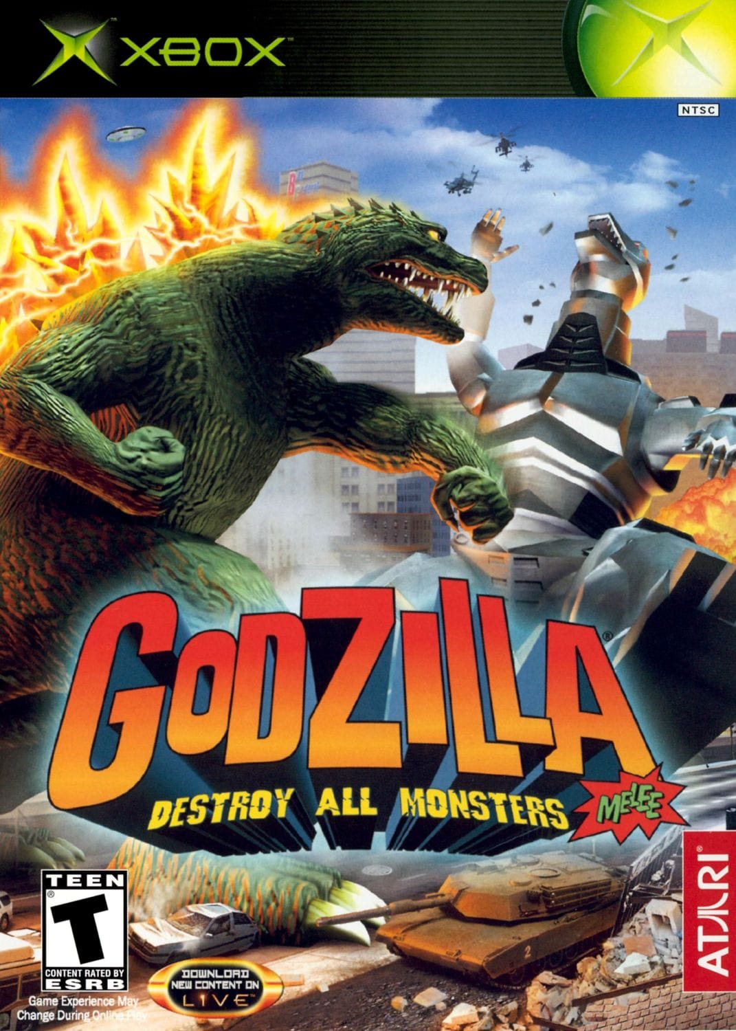 Godzilla: Destroy All Monsters Melee (Xbox, 2003)
