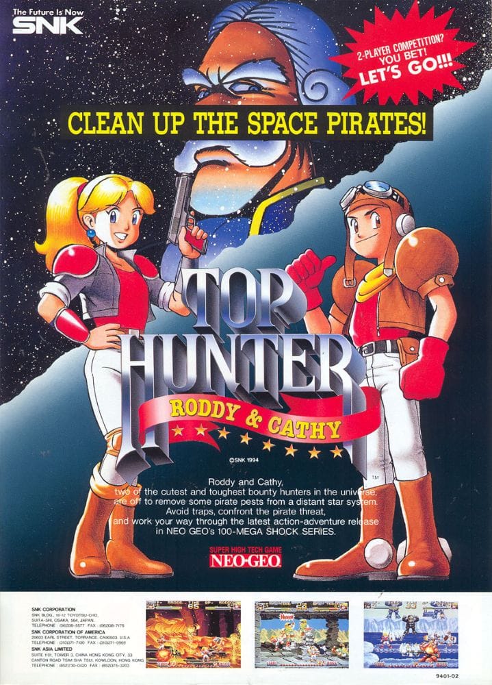 The 40 Best Neo Geo Games of All Time 25 Top Hunter: Roddy & Cathy (SNK, 1994)