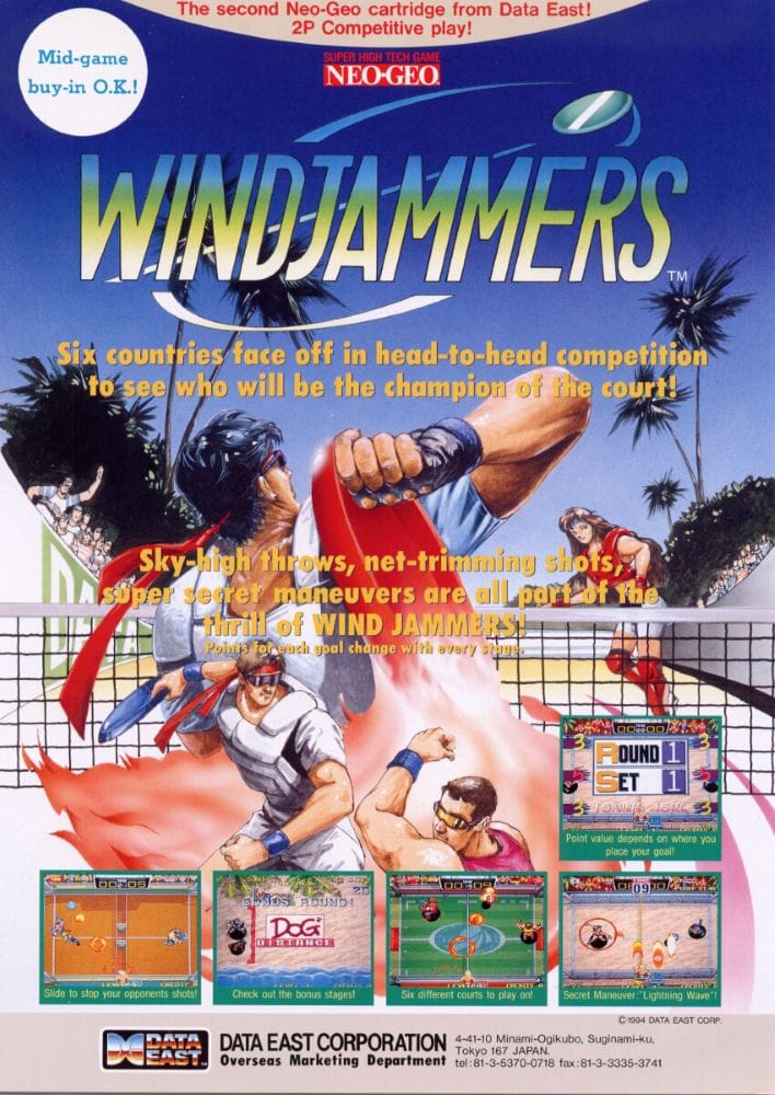 The 40 Best Neo Geo Games of All Time 22 Windjammers (Data East, 1994)