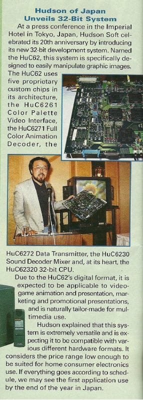 Remembering The NEC PC-FX: Why Did It Fail? 4 The Reveal of the HuC62 Platform—Remembering The NEC PC-FX: Why Did It Fail?